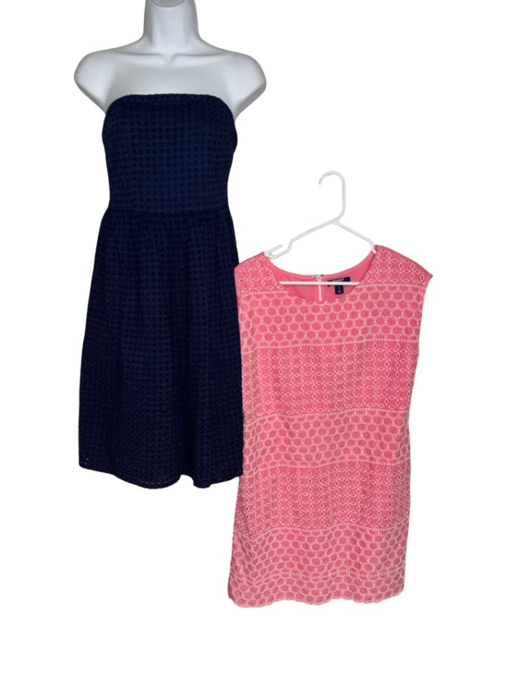 Sz.S & Sz.8*Bundle of (2) Eyelet Dresses (Old Navy)